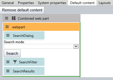 Combined web part