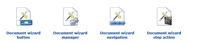 Document wizard web parts