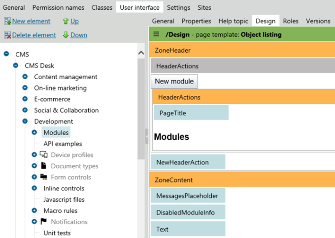 Module development