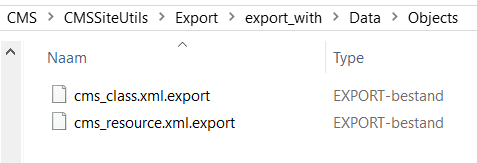 Class exists in export packages