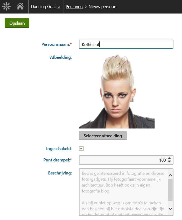 Nieuwe persona